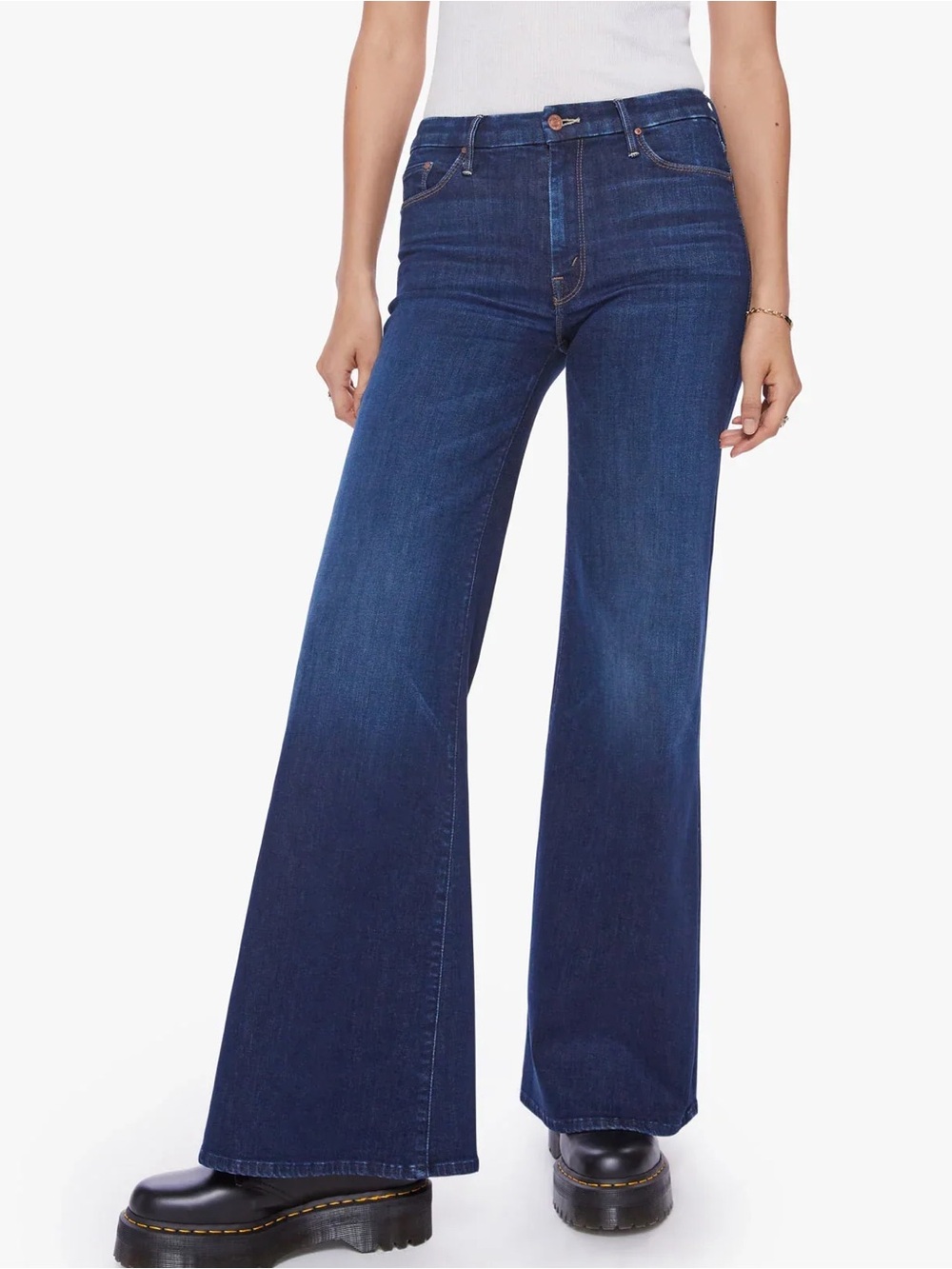 MOTHER Jeans Twister Roller Off Limits Indigo Blue Size 26